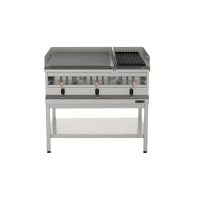 Anafe parrilla y plancha con Carlitero combinado 104,5cms. 430