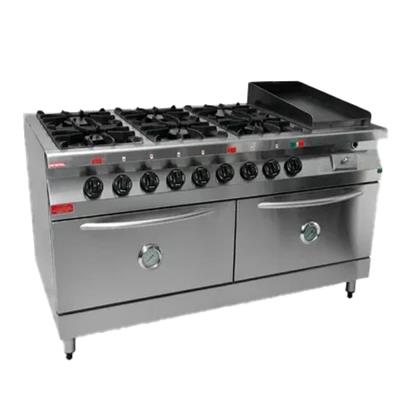 Cocina Rovesco Super Esmerilado 6 Mecheros Plancha Bifera Y 2 Hornos