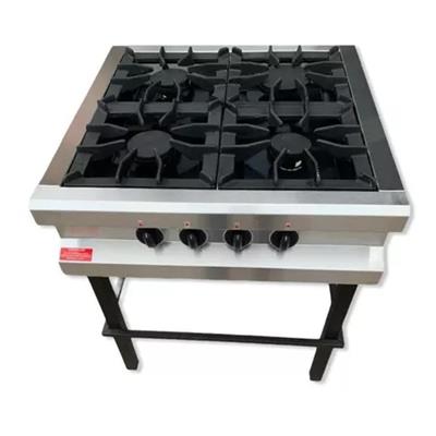 Anafe Rovesco Super 4 Hornallas Acero Esme 430 C/Base