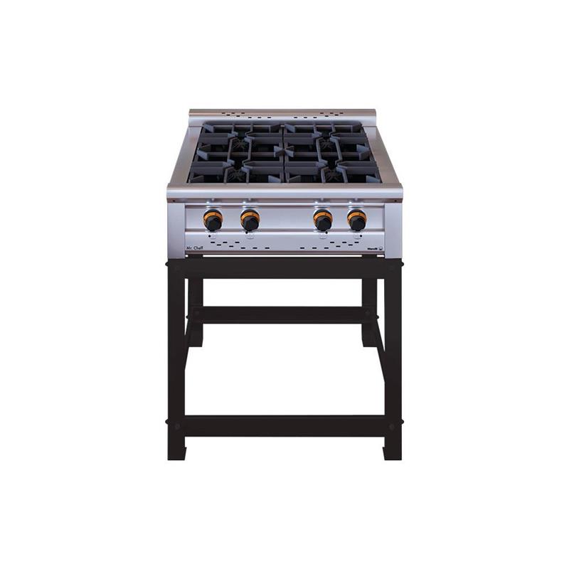 Anafe Morelli Basic Cheff 75 Cm 4 Hornallas Rejas Alambre