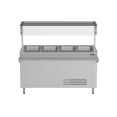 Salad Bar 4 Band GN 1 1(530x320) Medida 1500x710x850MM