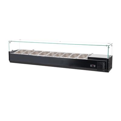 Salad Bar Acero Inox ITALY 9 * 1/4 GN C/Recta