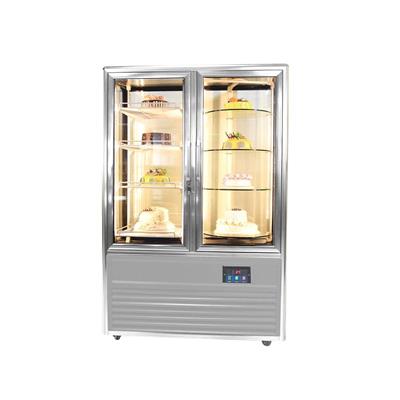 HELADERA VERTICAL EXHIBIDORA DE 4 LADOS LINEA ITALY 828 LTS.