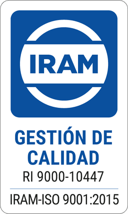 Sello IRAM Gestión de Calidad — RI 9000-10447 — IRAM-ISO 9001:2015