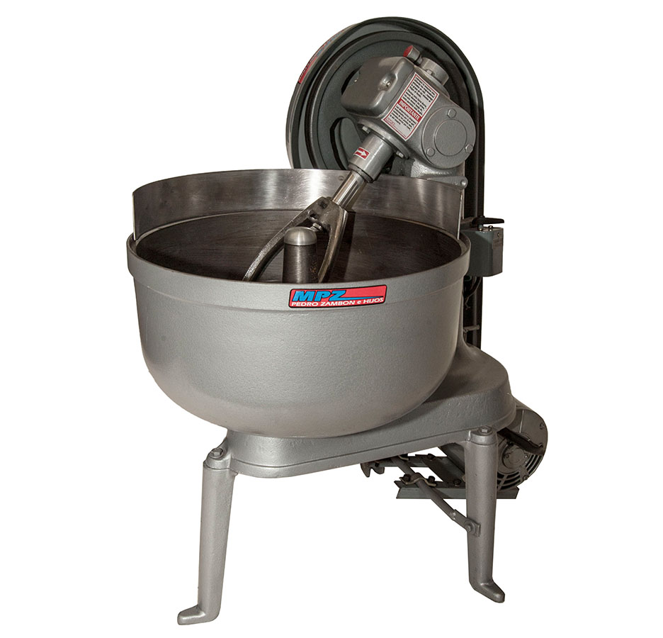 Amasadora Mpz Linea Pesada de Pie 30 Kg Batea Loca, Trifasico 3/4 Hp