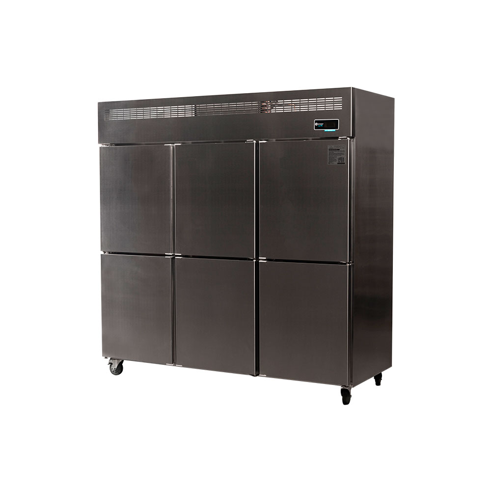 Heladera Almacenera Ciega ITALY 6 Puertas 1600 Lts (1880x750x1920) Acero Inox Forz