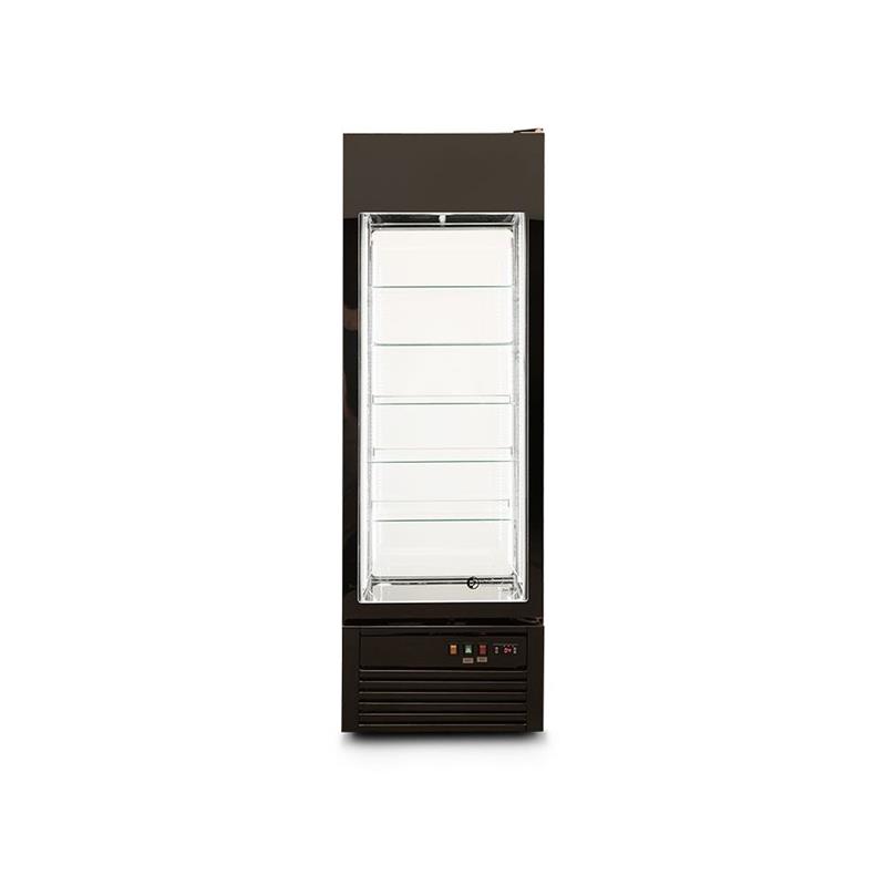 Heladera Vertical ITALY 4 caras vidriadas 0,60 mts, Equipada Todo Acero Inox 304