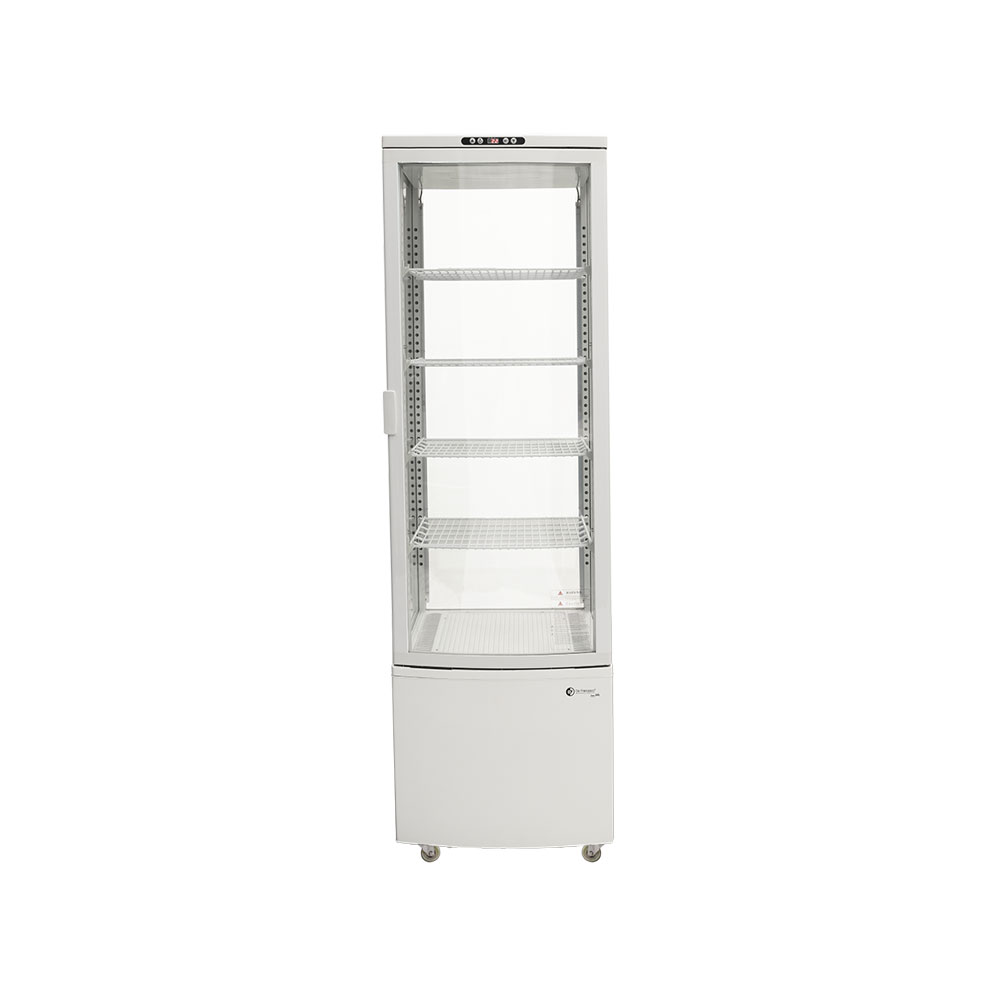 Heladera Vertical ITALY Plas. 4 caras Vidriadas 280 Lts - 4 Est. (556x526x1913)