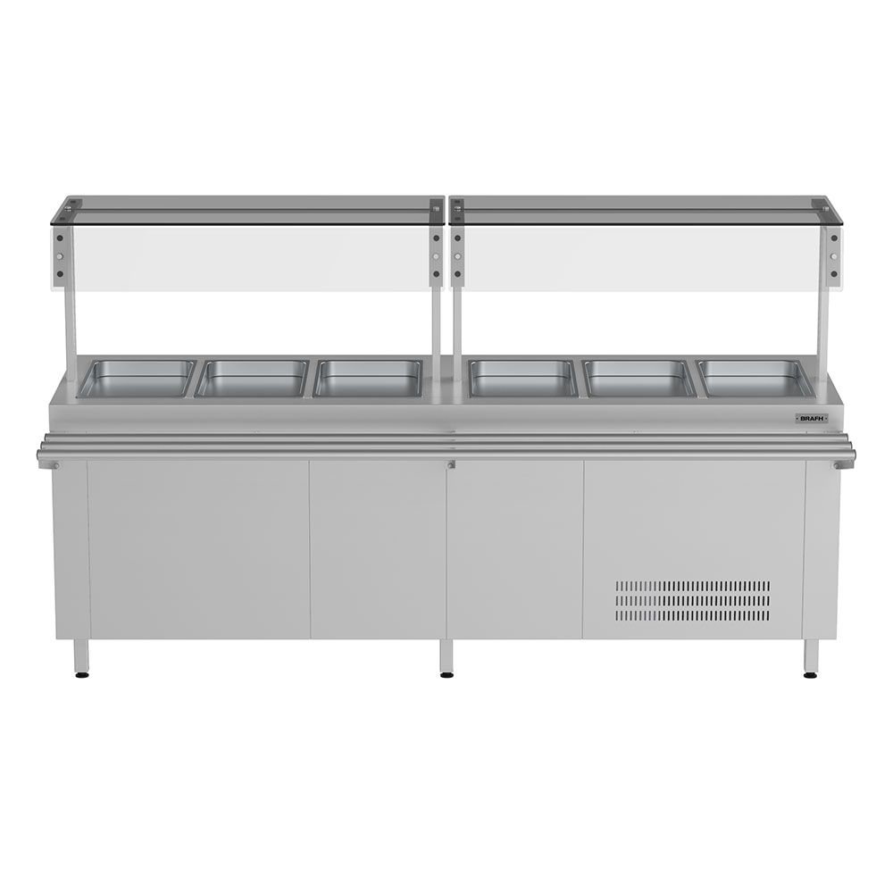 Lunchonette 6 Band GN 1:1(530x320) Medida 2300x710x850MM