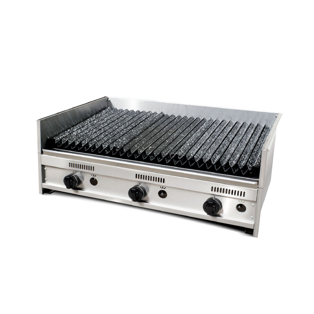 Parrilla C/Rompellamas Y Doble Parrilla 90 X 60 X 35 C/ Valvula de Seg