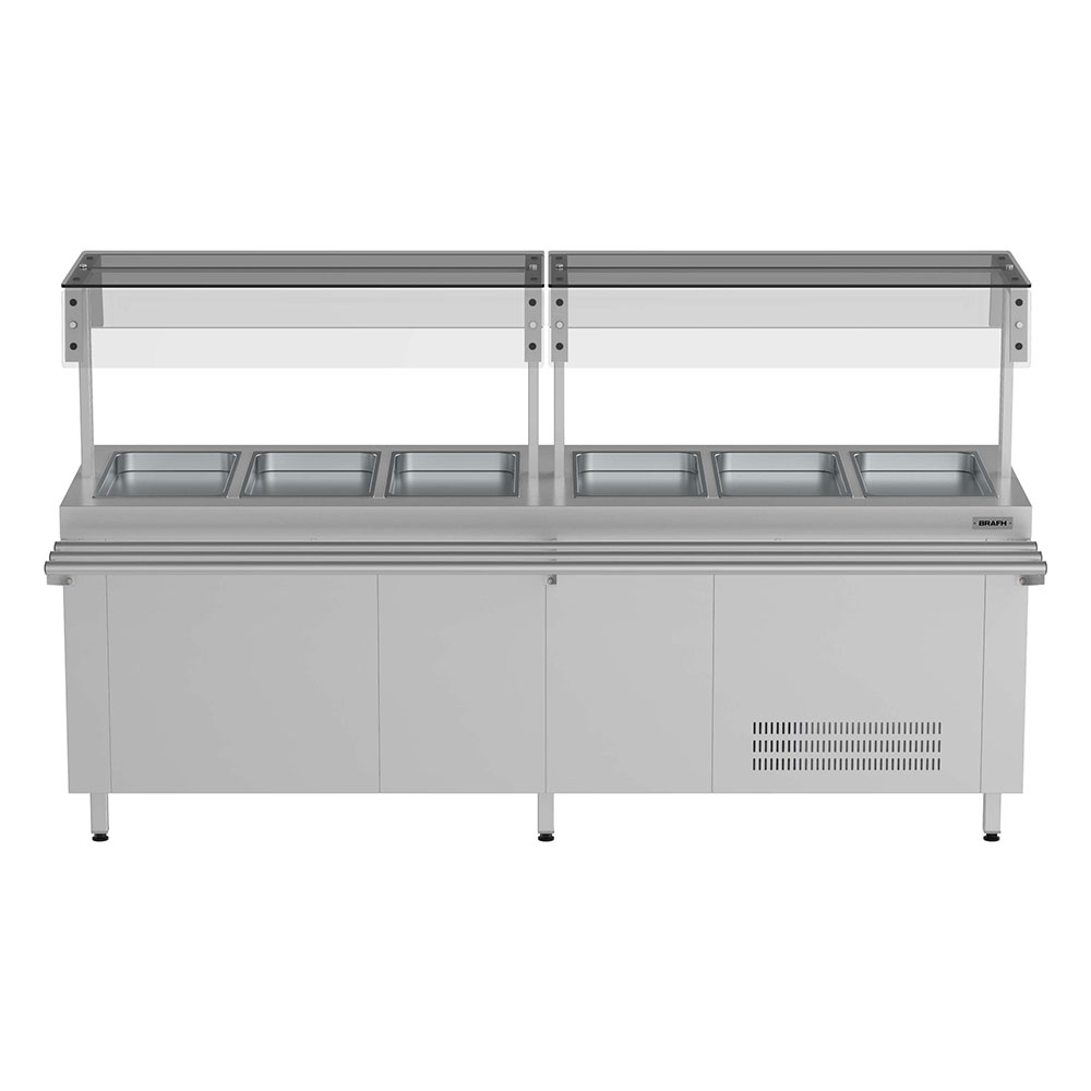 Salad Bar 6 Band GN 1 1(530x320) Medida 2300x710x850MM