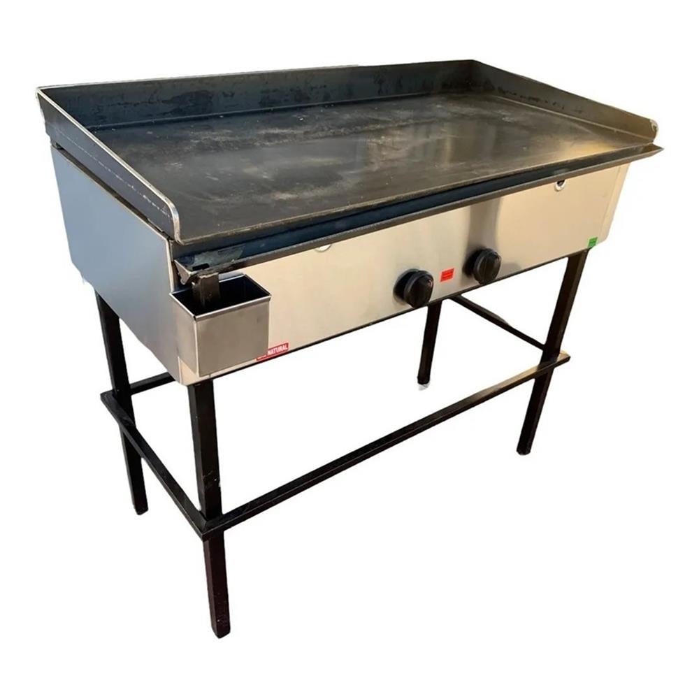 Anafe Rovesco Plancha Hamburguesera 1/4" Espesor 100 X 50 C/ Base