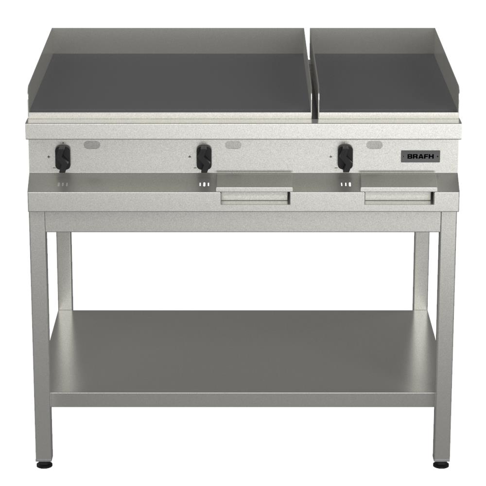 Anafe Todo Plancha 1045cms con base y estante, acero 430