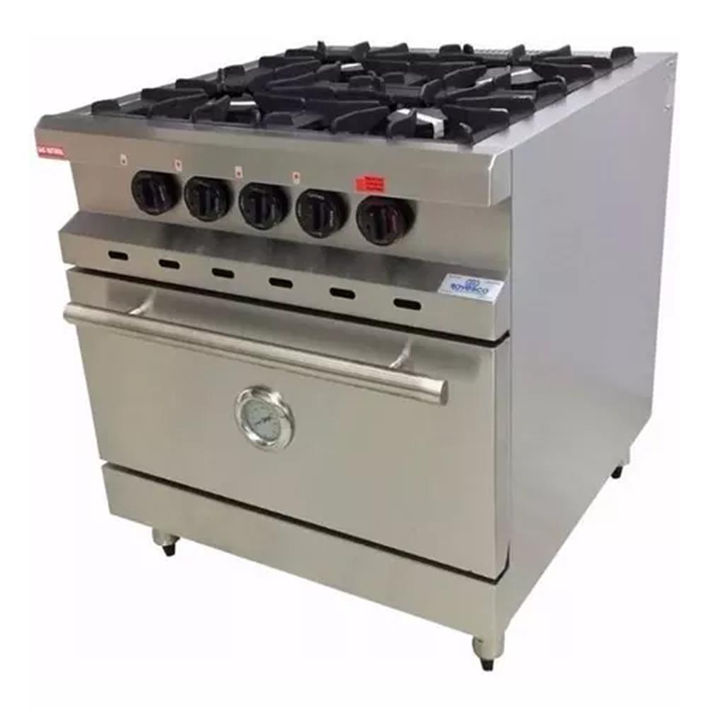 Cocina Rovesco Super Esmerilado 4 Mecheros C/Valv