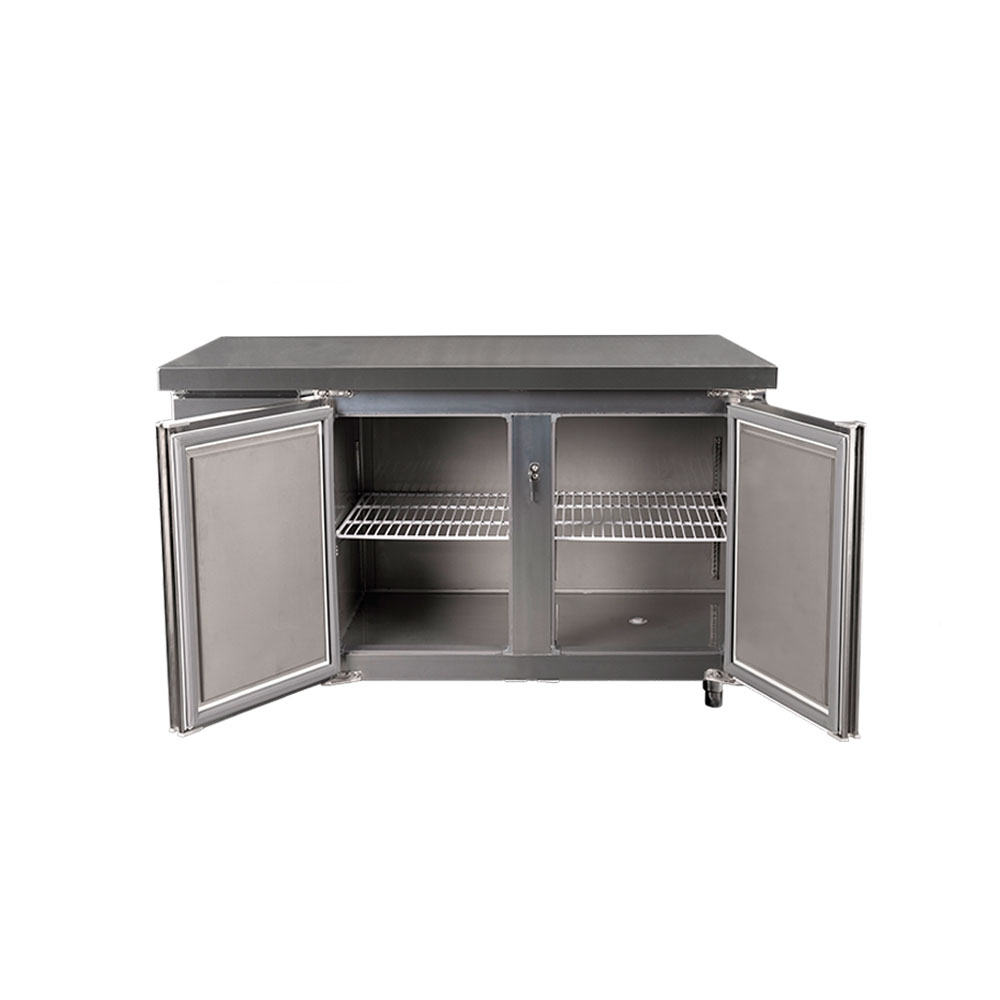Freezer Mostrador ITALY C/ Puertas,1,40 Mts 275 Lts, Acero (1400x600x900)