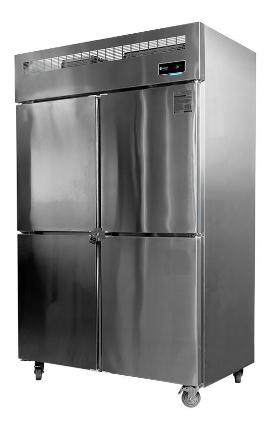 Freezer Vertical Ciego Inverter ITALY 4 Puertas 1000 Lts (1250x750x1920) Acero Inox