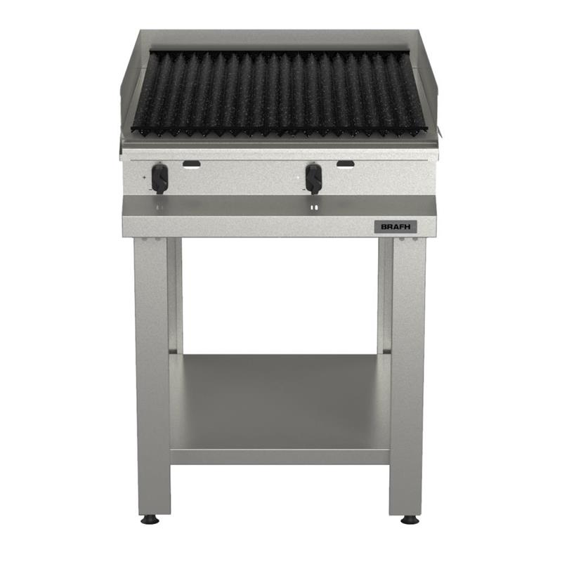 Anafe 70cms Todo Parrilla con base y estante, acero 430