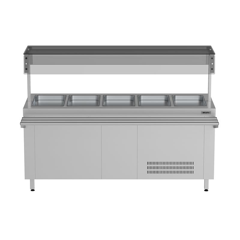 Lunchonette 5 Band GN 1:1(530x320) Medida 1848x710x850MM