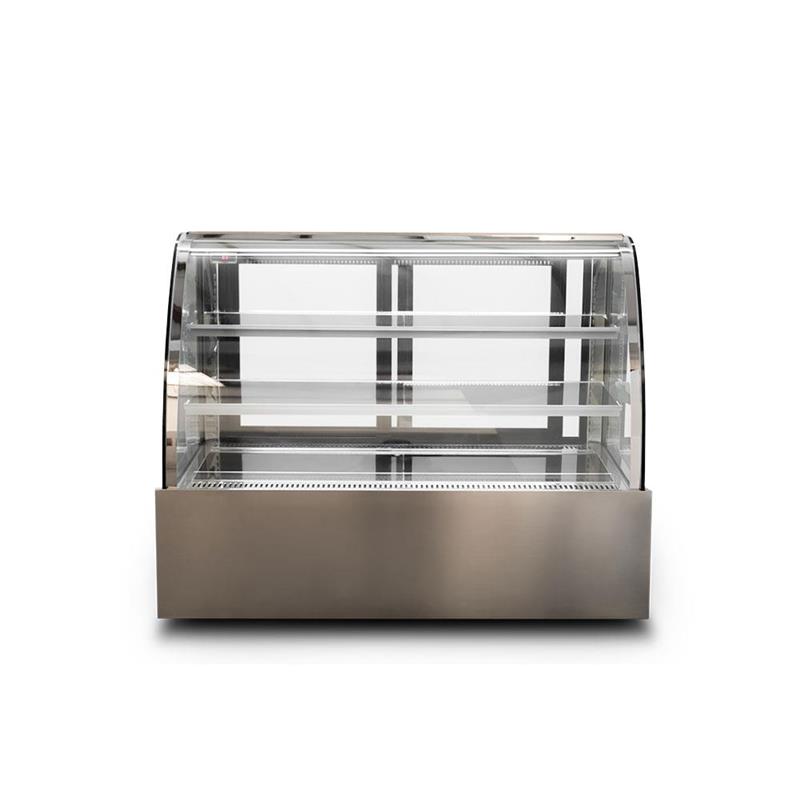 Heladera ITALY C/ Curva 1,80 mts, Equipada 3/4 HP Frente Acero Inox 304 (180x700x1250)