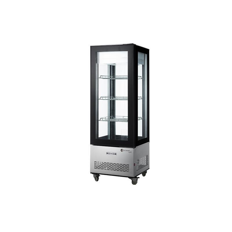 Freezer Vertical Exhibidor ITALY 4 Caras Vidrio 400 Lts (650x650x1908) Resistencia en vidrios