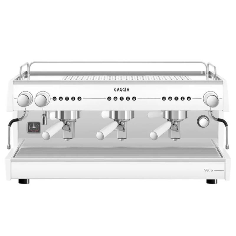 CAFETERA PROFESIONAL ESPRESSO GAGGIA VETRO 3 GRUPOS BLANCA